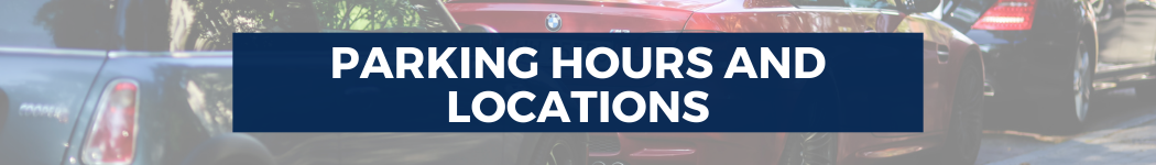 Parking hours and locations banner